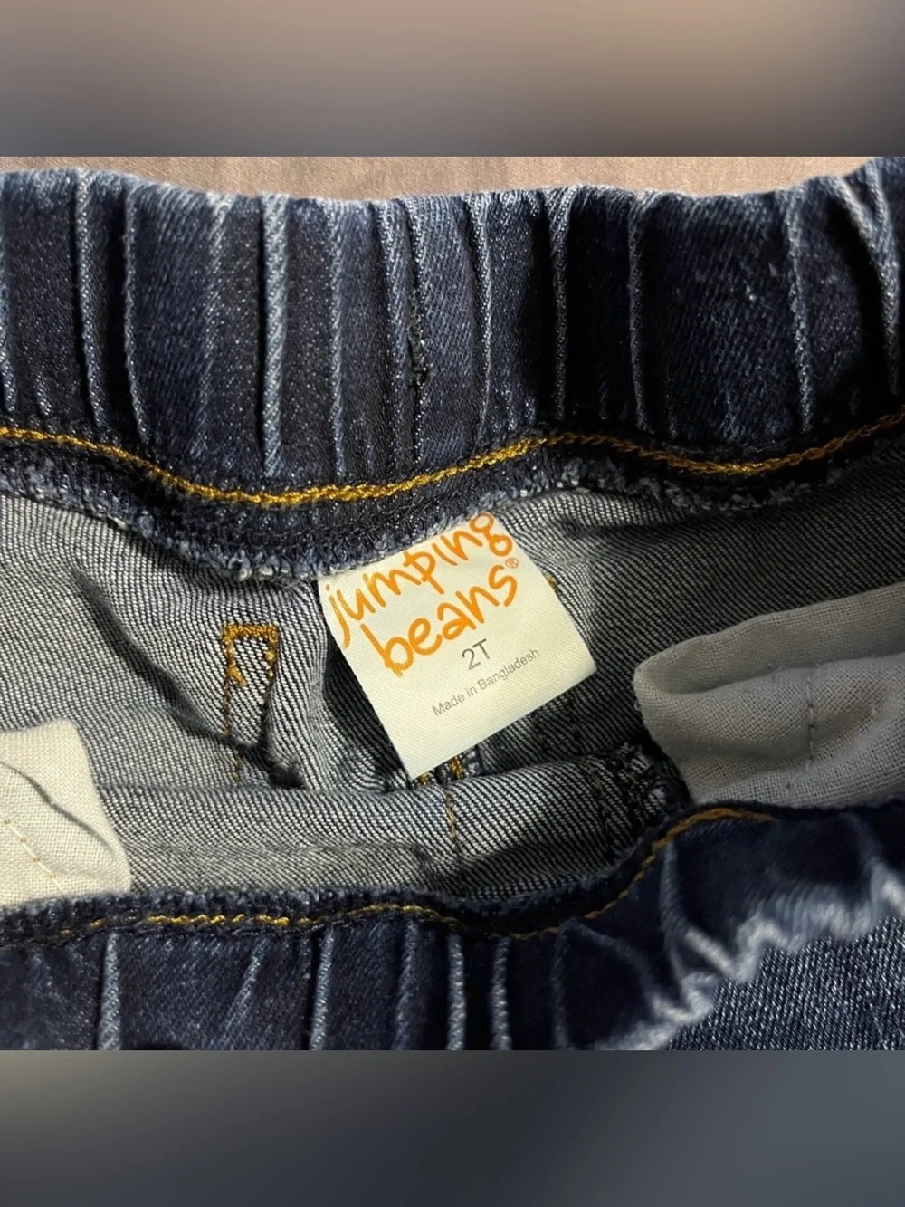 Jumping Beans pull on boys blue jeans, size 2T